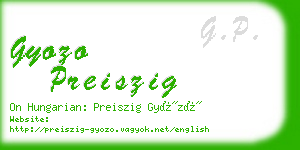 gyozo preiszig business card